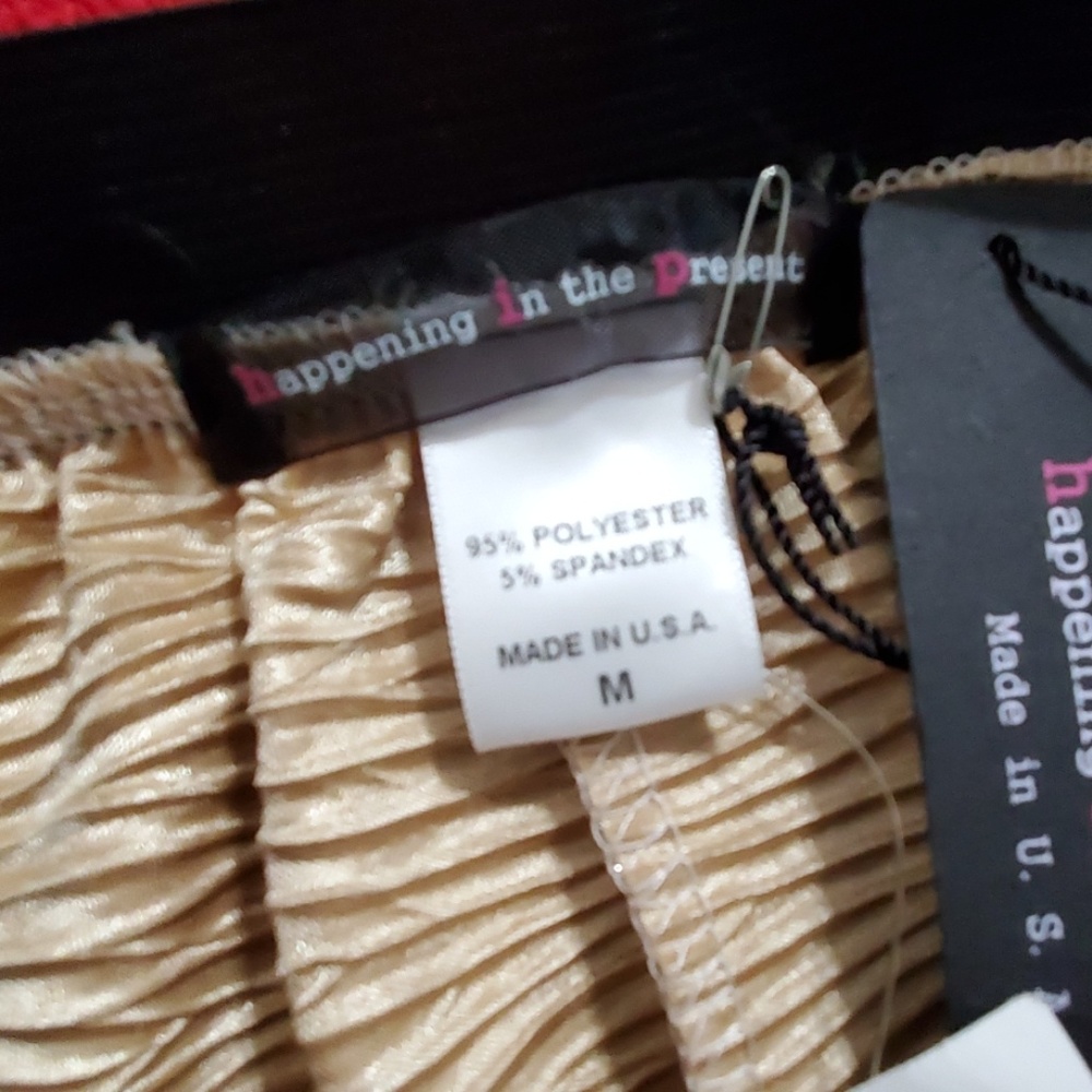 H.I.P. Shimmery Pale Pinkish skirt  elasticized waist Med. Skater Club Dance - Picture 5 of 8